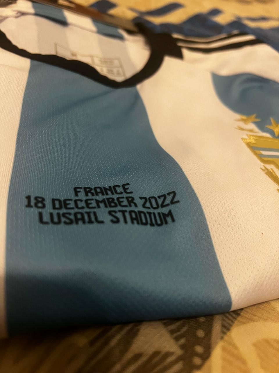 Argentina 2022 World Cup Final jersey